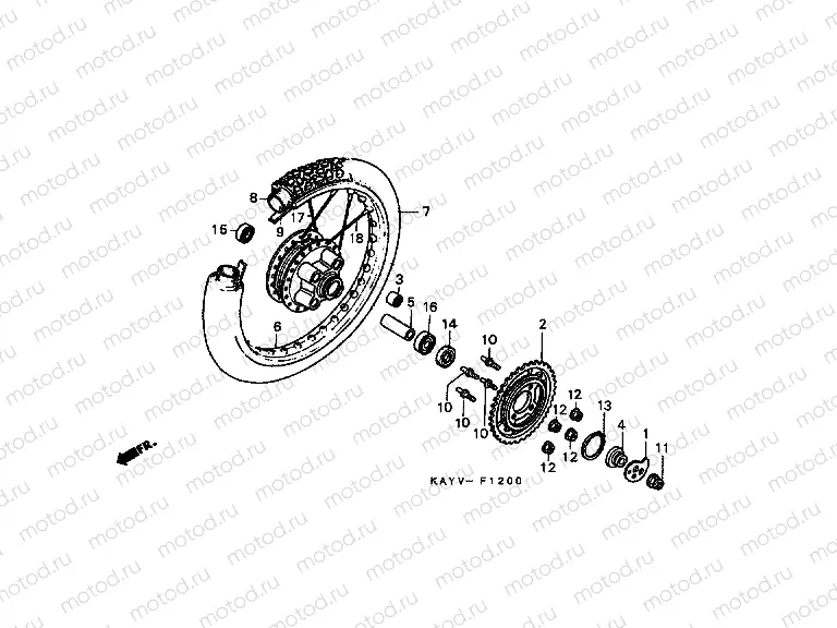 F-12 REAR WHEEL
