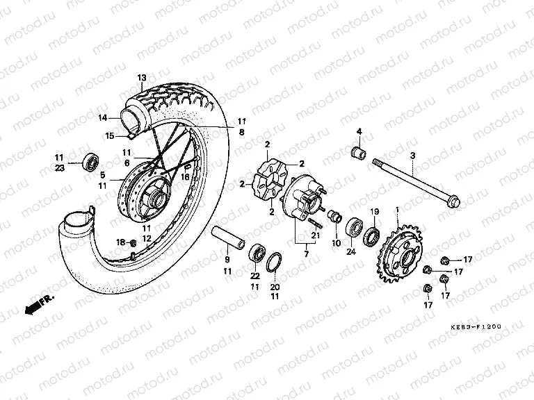F-12 REAR WHEEL