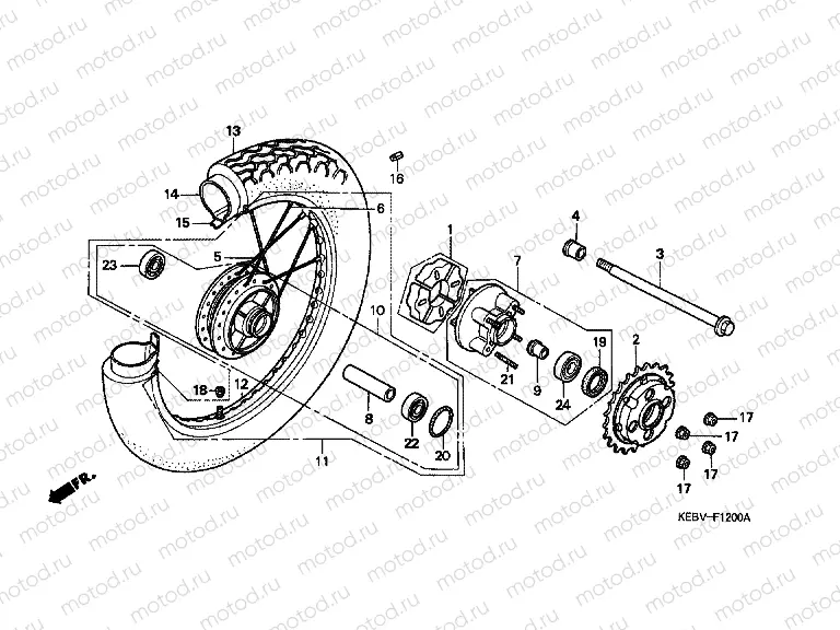 F-12 REAR WHEEL