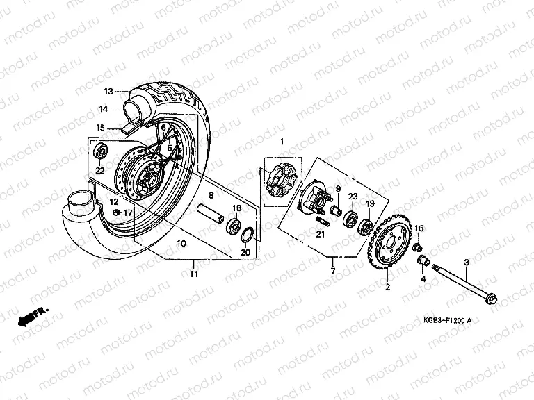 F-12 REAR WHEEL