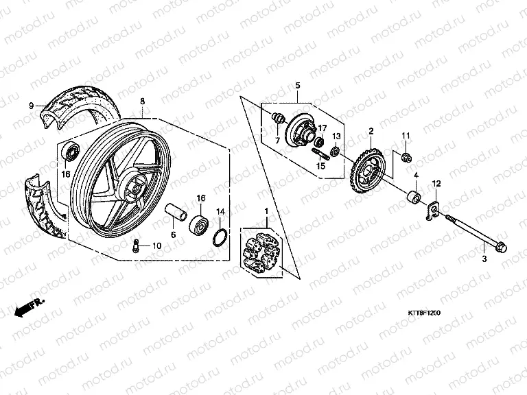F-12 REAR WHEEL