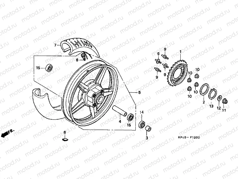 F-12 REAR WHEEL