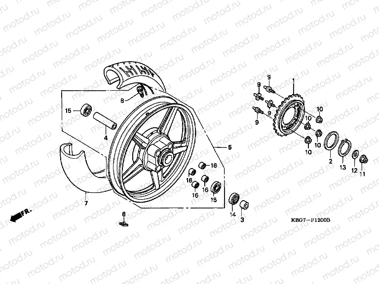 F-12 REAR WHEEL