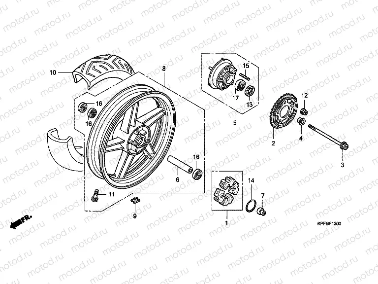 F-12 REAR WHEEL