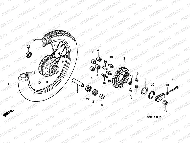 F-12 REAR WHEEL
