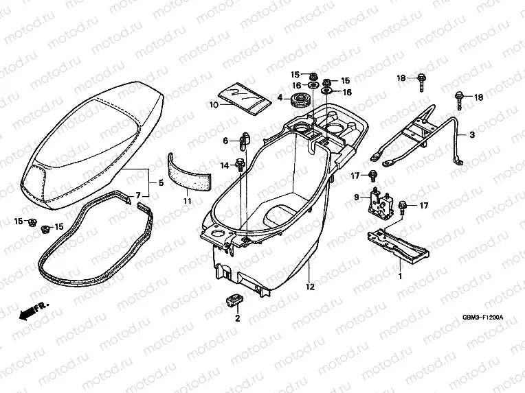 F-12 SEAT / LUGGAGE BOX