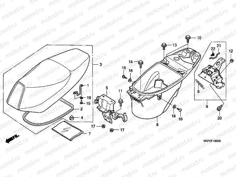 F-12 SEAT / LUGGAGE BOX