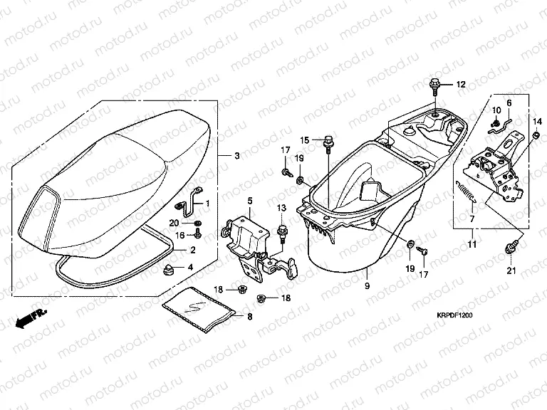 F-12 SEAT / LUGGAGE BOX