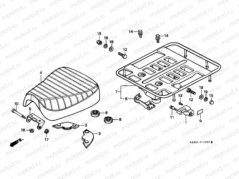 F-12 SEAT / REAR HOLDER