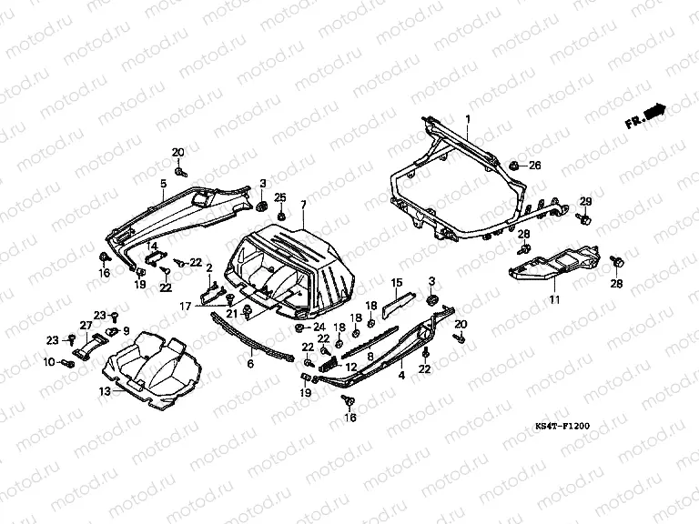 F-12 TRUNK LOWER COVER