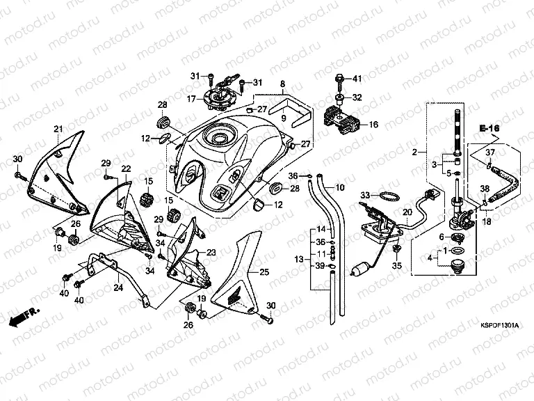 F-13-1 FUEL TANK (CBF150MB / MC)