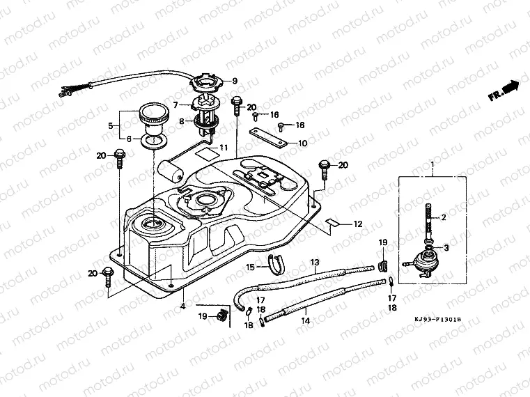 F-13-1 FUEL TANK (CH125J / L / M / N / P / R)