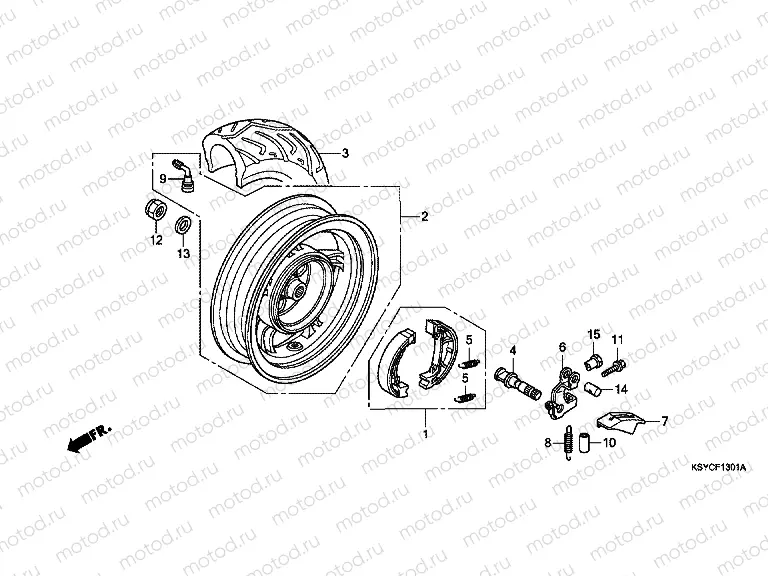 F-13-1 REAR WHEEL (SC125A)