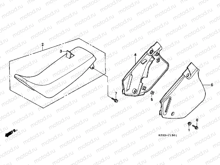 F-13-1 SEAT / SIDE COVER