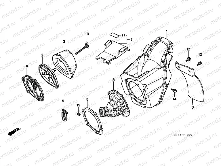 F-13 AIR FILTER (CR500RL)