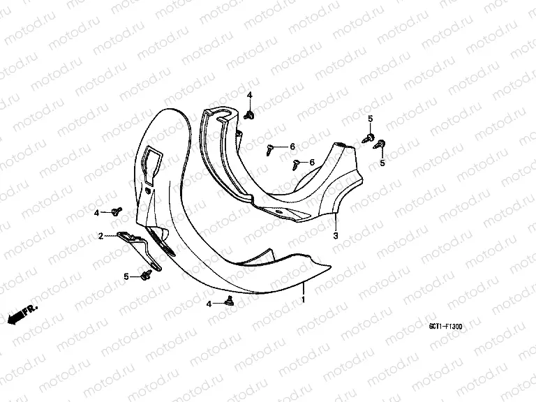 F-13 BODY COVER (PAC10)