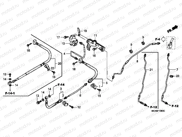 F-13 BRAKE LINES
