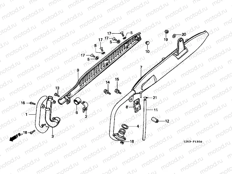 F-13 EXHAUST DRUM (ST50C)