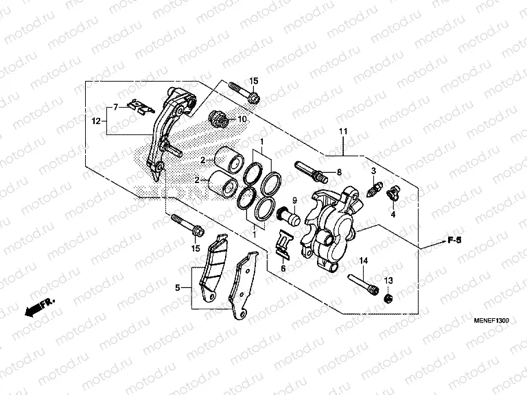 F-13 FRONT BRAKE CALIPER
