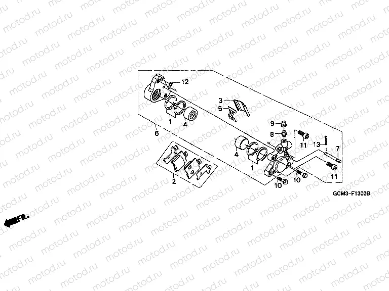 F-13 FRONT BRAKE CALIPER
