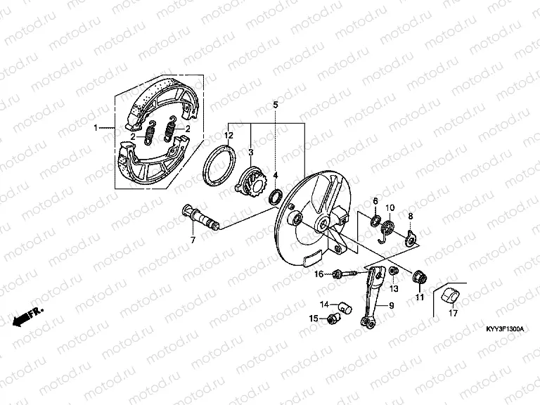 F-13 FRONT BRAKE PANEL