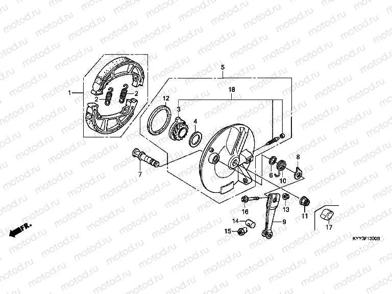 F-13 FRONT BRAKE PANEL
