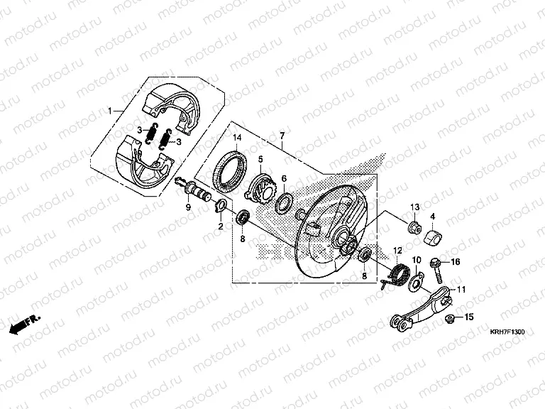 F-13 FRONT BRAKE PANEL