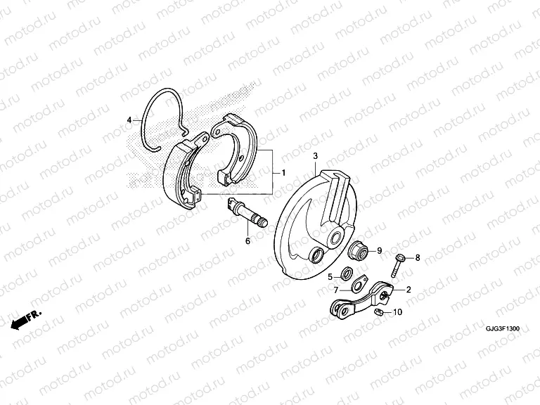 F-13 FRONT BRAKE PANEL