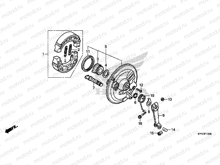 F-13 FRONT BRAKE PANEL