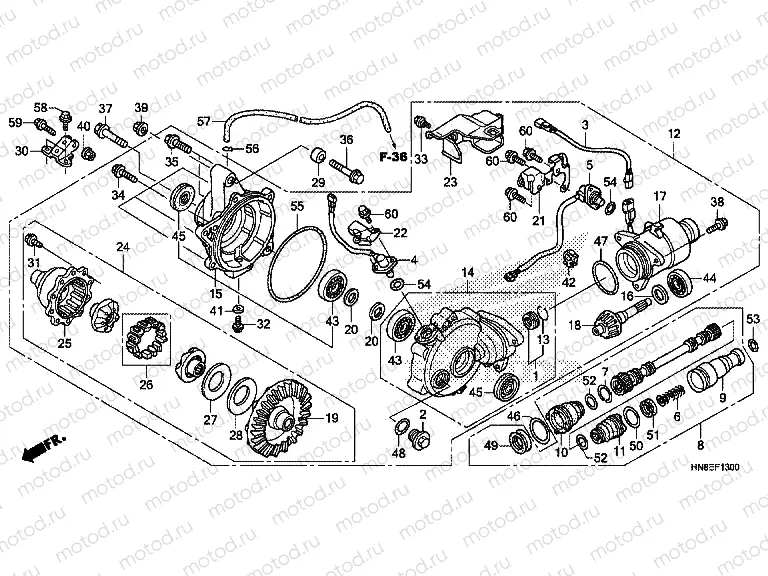 F-13 FRONT FINAL GEAR
