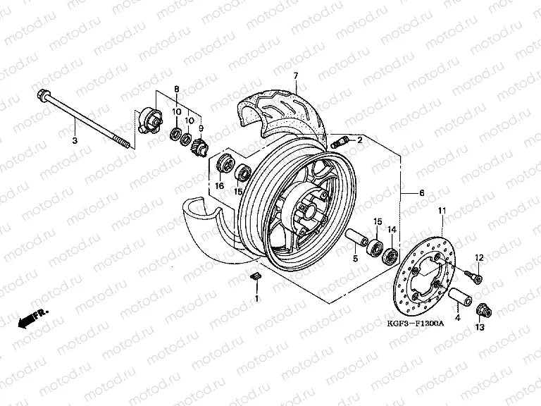 F-13 FRONT WHEEL