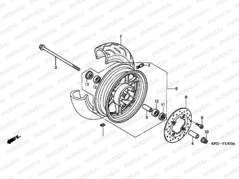 F-13 FRONT WHEEL