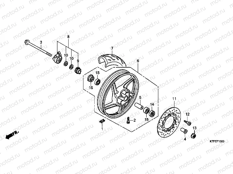 F-13 FRONT WHEEL