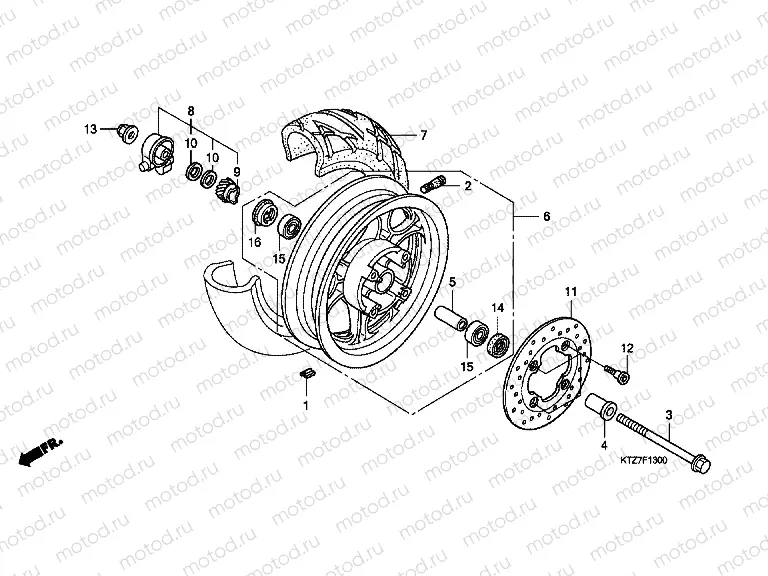 F-13 FRONT WHEEL