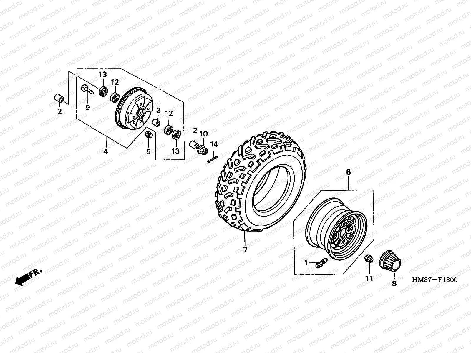 F-13 FRONT WHEEL