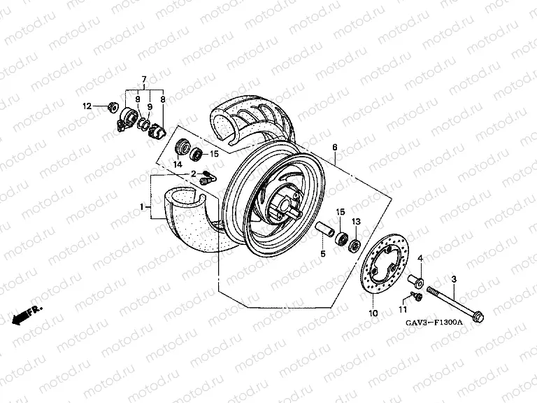 F-13 FRONT WHEEL