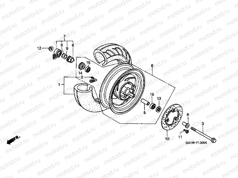 F-13 FRONT WHEEL