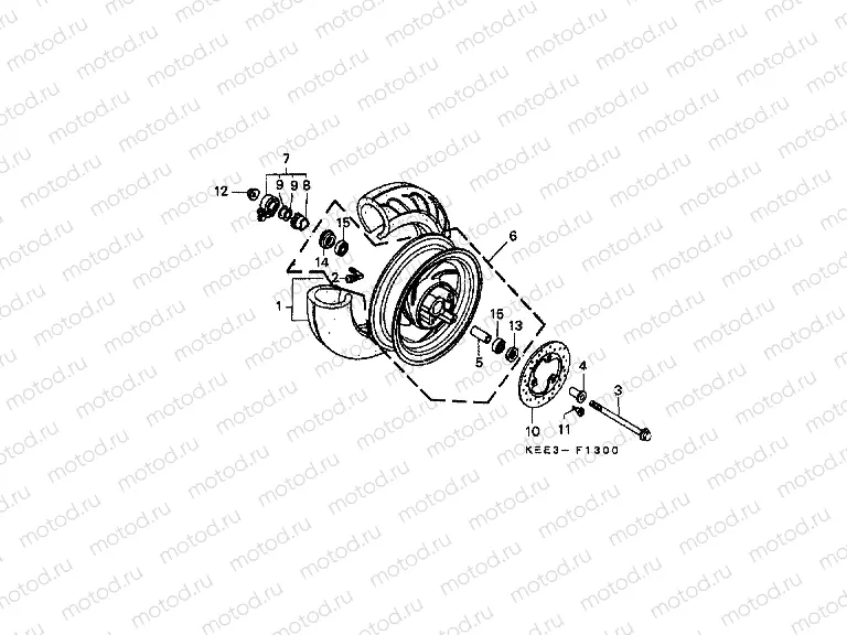 F-13 FRONT WHEEL