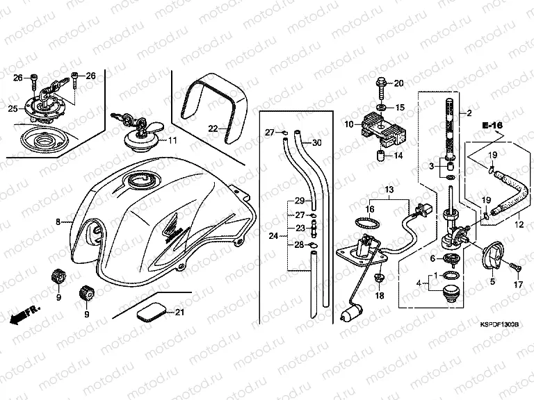 F-13 FUEL TANK (CBF1505 / M5 / 6 / M6 / 7 / M7 / M9 / MA)