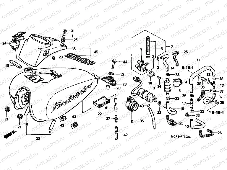 F-13 FUEL TANK / FUEL PUMP