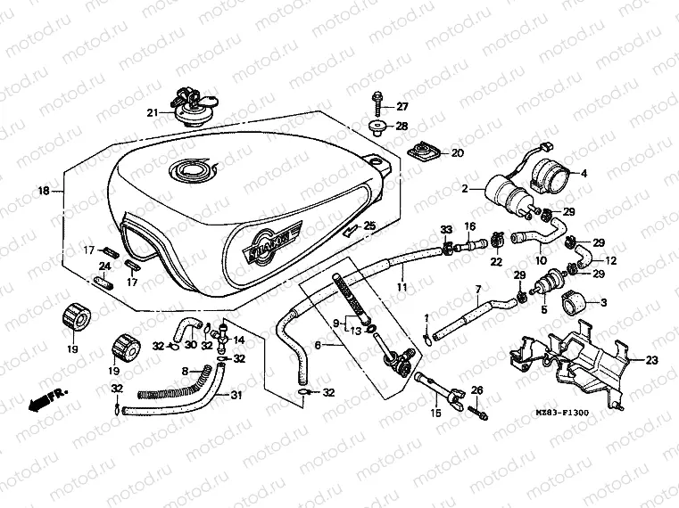 F-13 FUEL TANK / FUEL PUMP