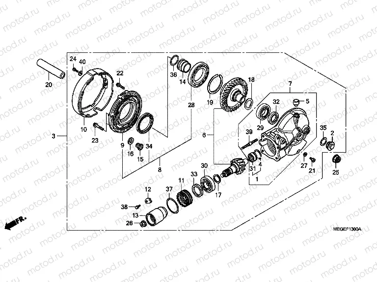 F-13 MAIN TRANSMISSION DRIVE GEAR