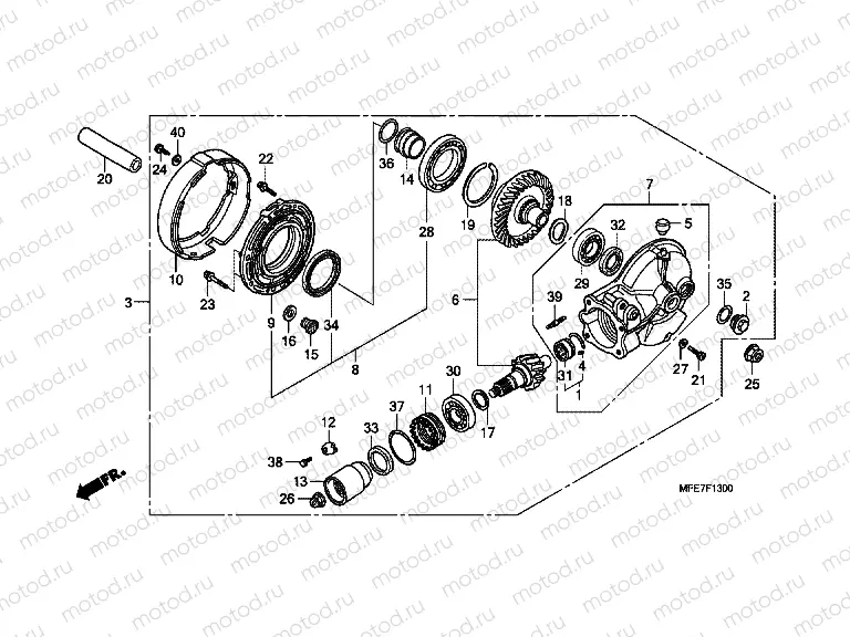 F-13 MAIN TRANSMISSION DRIVE GEAR