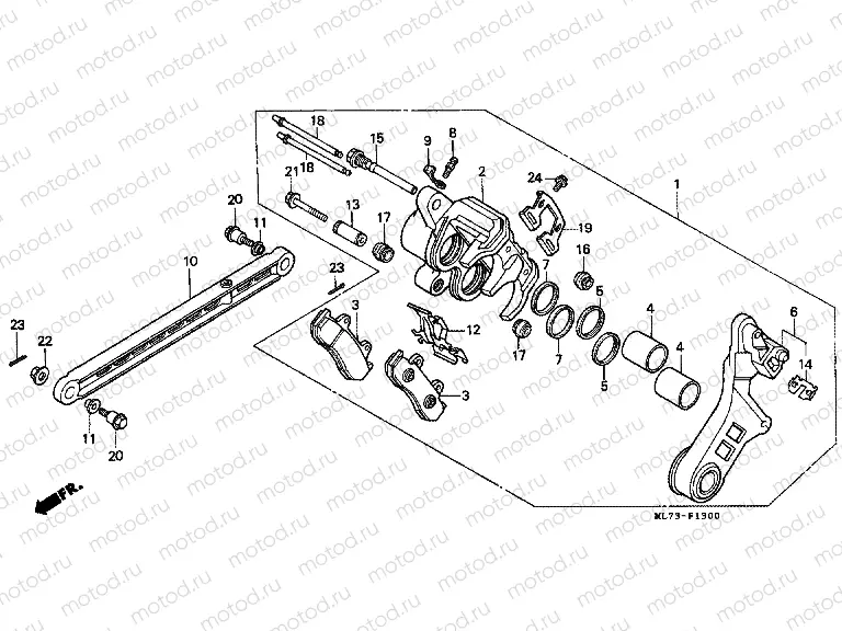 F-13 REAR BRAKE CALIPER (1)