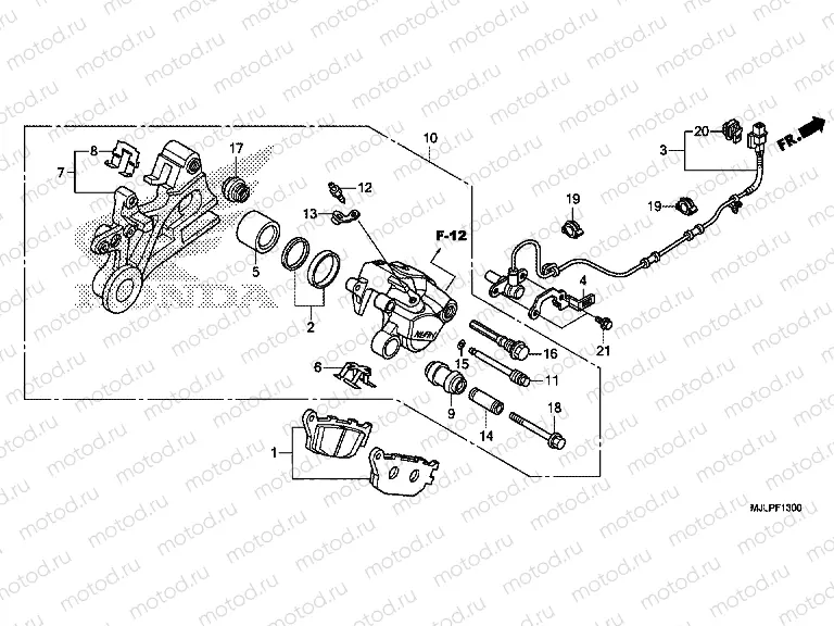 F-13 REAR BRAKE CALIPER