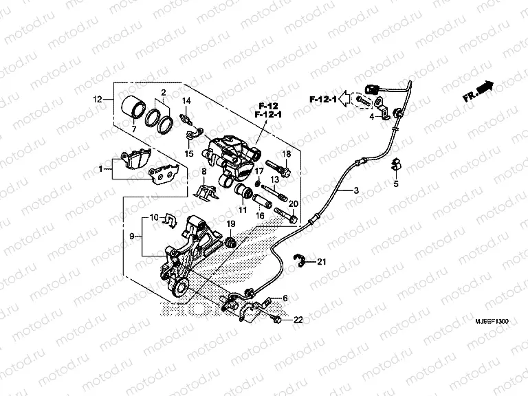 F-13 REAR BRAKE CALIPER
