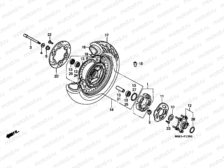 F-13 REAR WHEEL