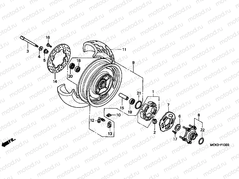 F-13 REAR WHEEL