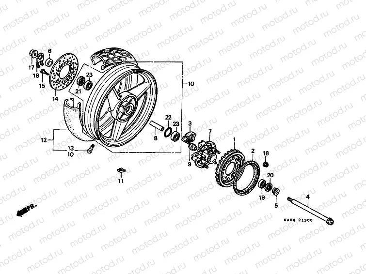F-13 REAR WHEEL