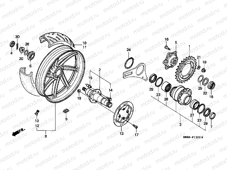 F-13 REAR WHEEL